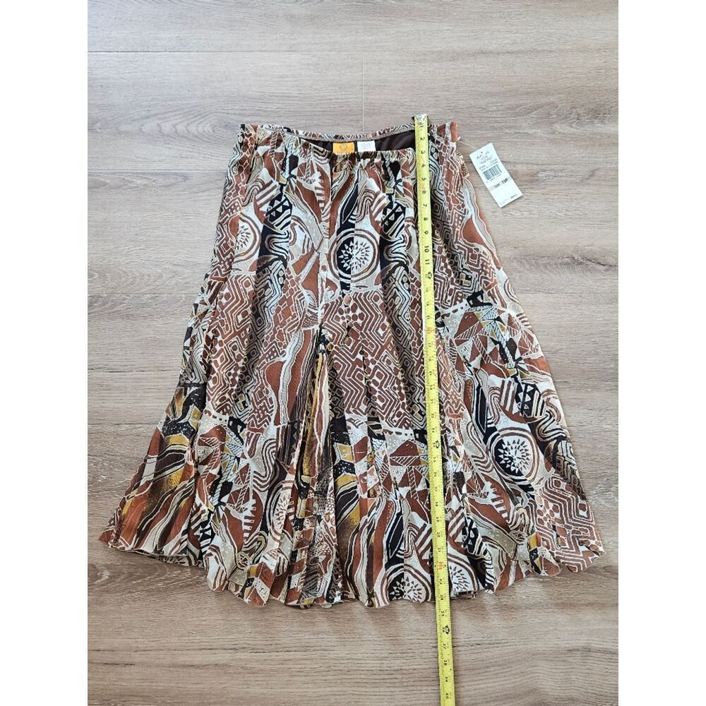 Ruby Rd. Brown Multi Patterned Skirt Size 12 - Picture 3 of 9